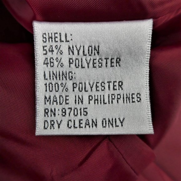 Vintage 90s Y2K Red Blazer Red Rhinestone Jewel Stone Buttons Lined Princess 6 - Picture 14 of 14